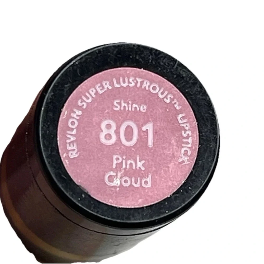 Revlon Super Lustrous Pink Cloud Lipstick Shine 801 Iconic‎ Vibrant New Sealed